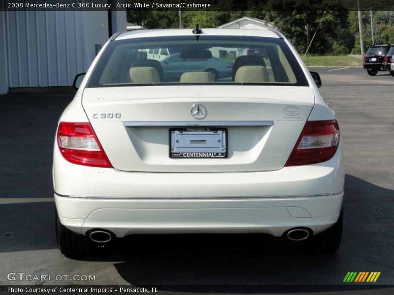 Arctic White / Savanna/Cashmere 2008 Mercedes-Benz C 300 Luxury