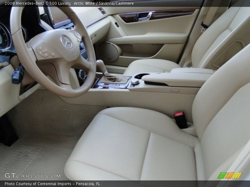 Arctic White / Savanna/Cashmere 2008 Mercedes-Benz C 300 Luxury