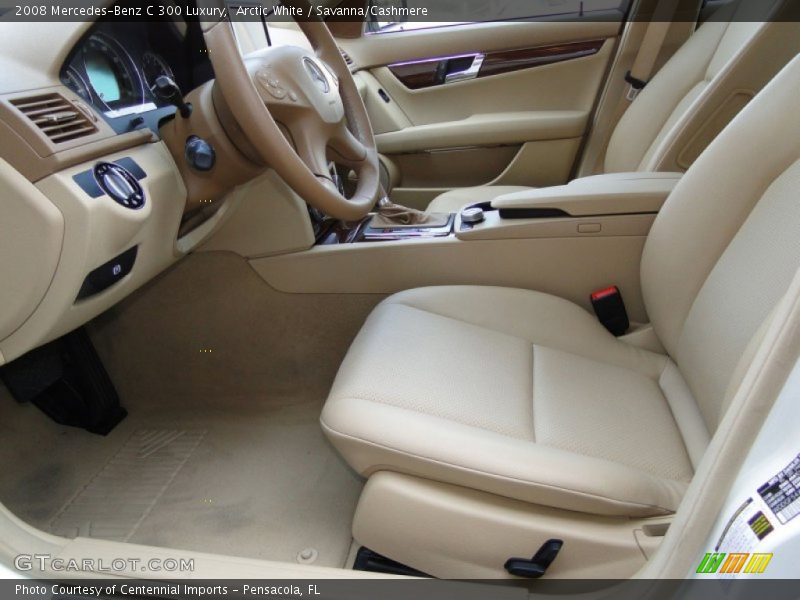 Arctic White / Savanna/Cashmere 2008 Mercedes-Benz C 300 Luxury