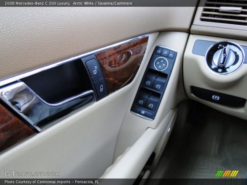 Arctic White / Savanna/Cashmere 2008 Mercedes-Benz C 300 Luxury