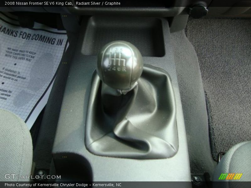  2008 Frontier SE V6 King Cab 6 Speed Manual Shifter