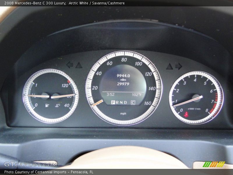Arctic White / Savanna/Cashmere 2008 Mercedes-Benz C 300 Luxury