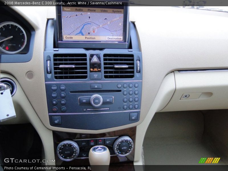 Arctic White / Savanna/Cashmere 2008 Mercedes-Benz C 300 Luxury