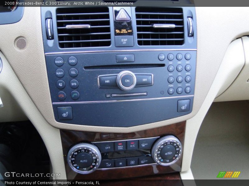 Arctic White / Savanna/Cashmere 2008 Mercedes-Benz C 300 Luxury