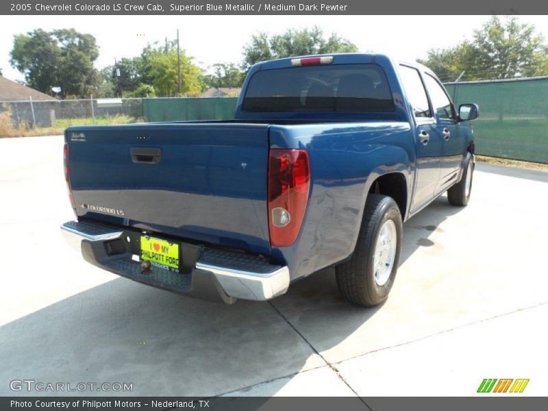 Superior Blue Metallic / Medium Dark Pewter 2005 Chevrolet Colorado LS Crew Cab