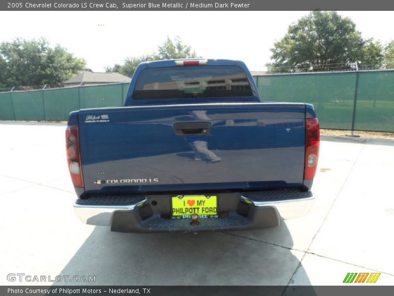 Superior Blue Metallic / Medium Dark Pewter 2005 Chevrolet Colorado LS Crew Cab