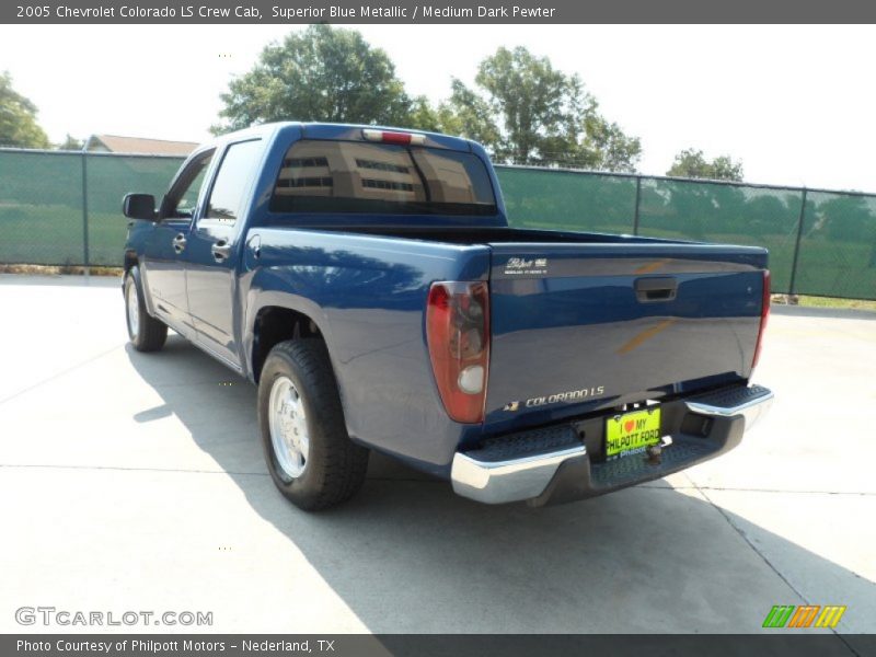 Superior Blue Metallic / Medium Dark Pewter 2005 Chevrolet Colorado LS Crew Cab