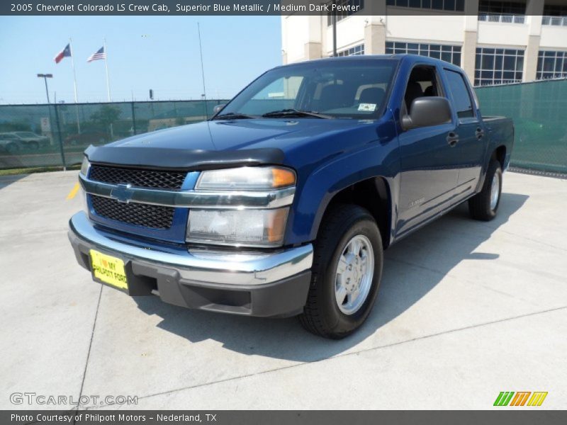 Superior Blue Metallic / Medium Dark Pewter 2005 Chevrolet Colorado LS Crew Cab