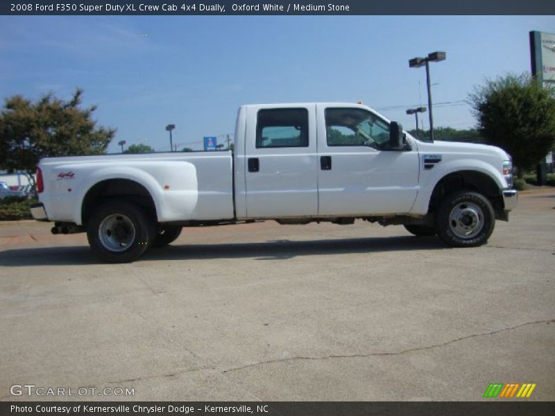 Oxford White / Medium Stone 2008 Ford F350 Super Duty XL Crew Cab 4x4 Dually