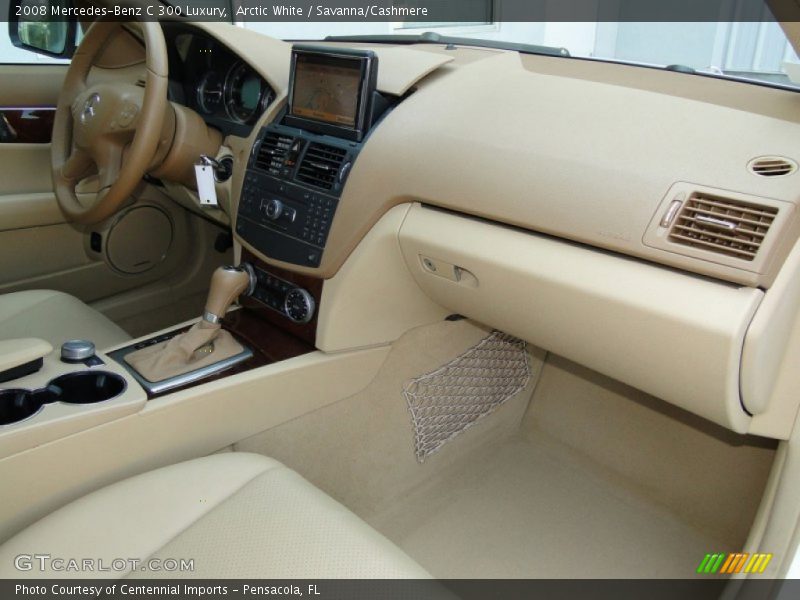 Arctic White / Savanna/Cashmere 2008 Mercedes-Benz C 300 Luxury