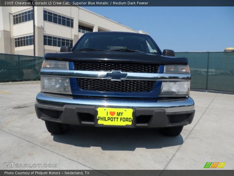 Superior Blue Metallic / Medium Dark Pewter 2005 Chevrolet Colorado LS Crew Cab