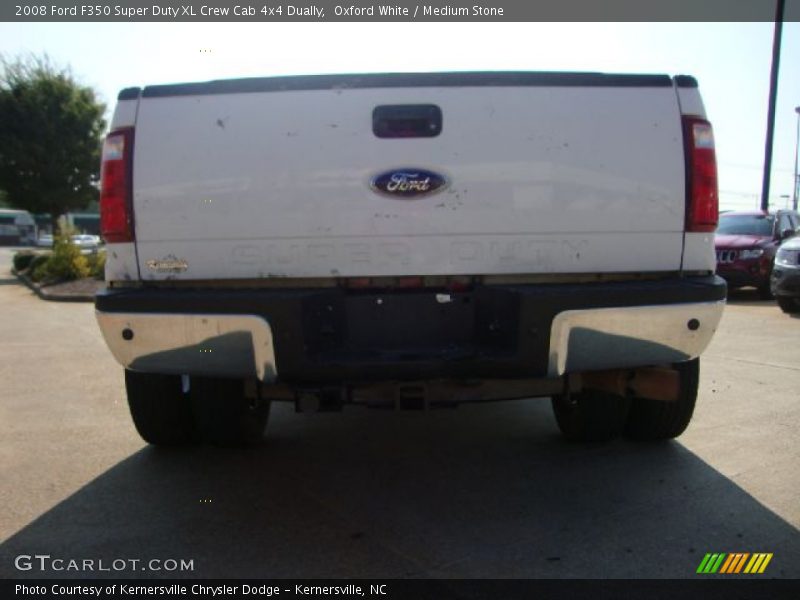 Oxford White / Medium Stone 2008 Ford F350 Super Duty XL Crew Cab 4x4 Dually