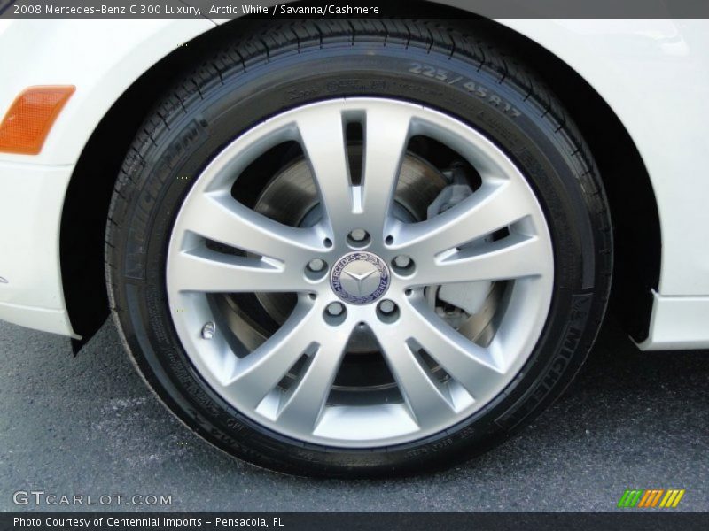 Arctic White / Savanna/Cashmere 2008 Mercedes-Benz C 300 Luxury