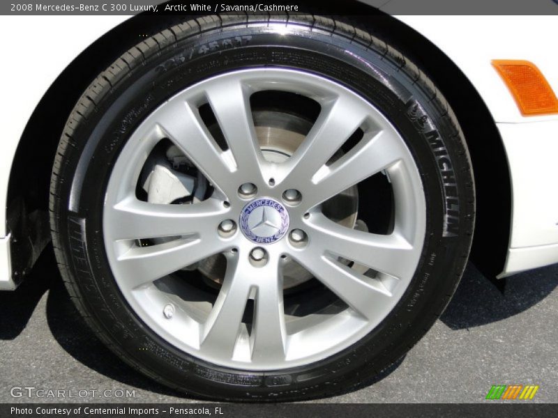 Arctic White / Savanna/Cashmere 2008 Mercedes-Benz C 300 Luxury