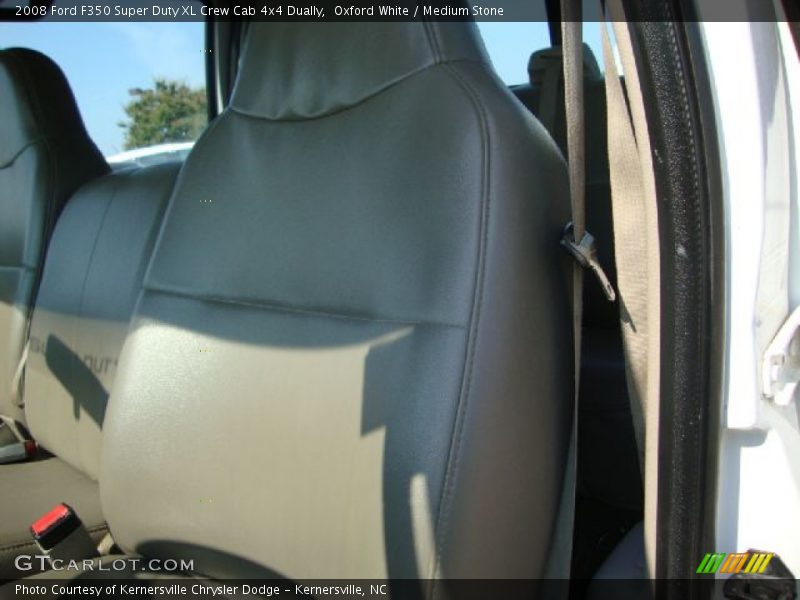Oxford White / Medium Stone 2008 Ford F350 Super Duty XL Crew Cab 4x4 Dually