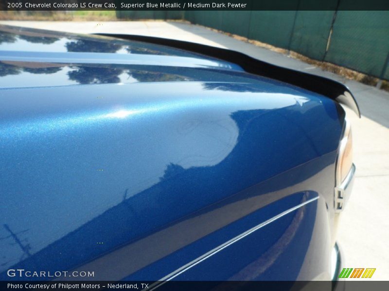 Superior Blue Metallic / Medium Dark Pewter 2005 Chevrolet Colorado LS Crew Cab