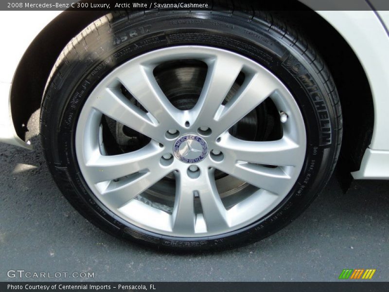 Arctic White / Savanna/Cashmere 2008 Mercedes-Benz C 300 Luxury