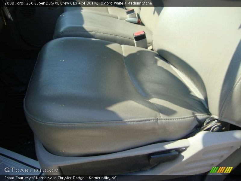 Oxford White / Medium Stone 2008 Ford F350 Super Duty XL Crew Cab 4x4 Dually
