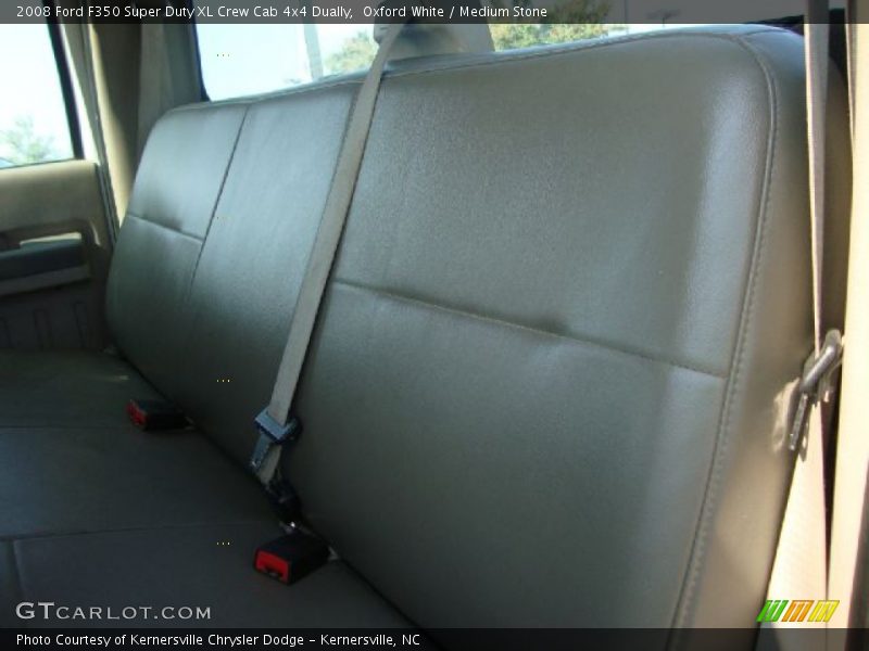 Oxford White / Medium Stone 2008 Ford F350 Super Duty XL Crew Cab 4x4 Dually