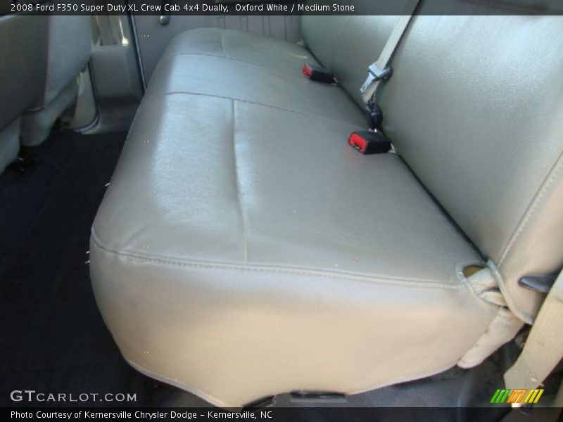 Oxford White / Medium Stone 2008 Ford F350 Super Duty XL Crew Cab 4x4 Dually
