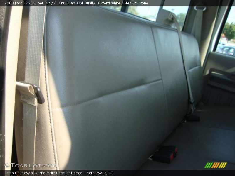 Oxford White / Medium Stone 2008 Ford F350 Super Duty XL Crew Cab 4x4 Dually