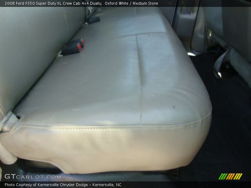 Oxford White / Medium Stone 2008 Ford F350 Super Duty XL Crew Cab 4x4 Dually