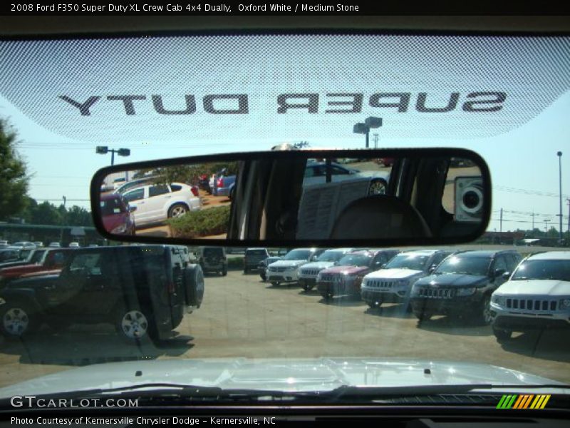 Oxford White / Medium Stone 2008 Ford F350 Super Duty XL Crew Cab 4x4 Dually
