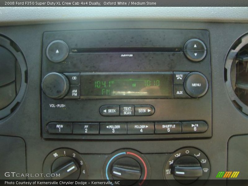 Oxford White / Medium Stone 2008 Ford F350 Super Duty XL Crew Cab 4x4 Dually
