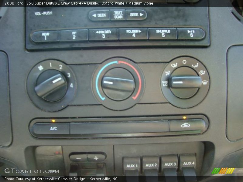 Oxford White / Medium Stone 2008 Ford F350 Super Duty XL Crew Cab 4x4 Dually