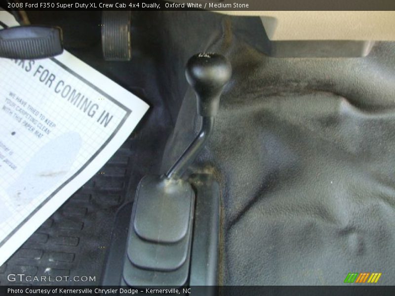 Oxford White / Medium Stone 2008 Ford F350 Super Duty XL Crew Cab 4x4 Dually
