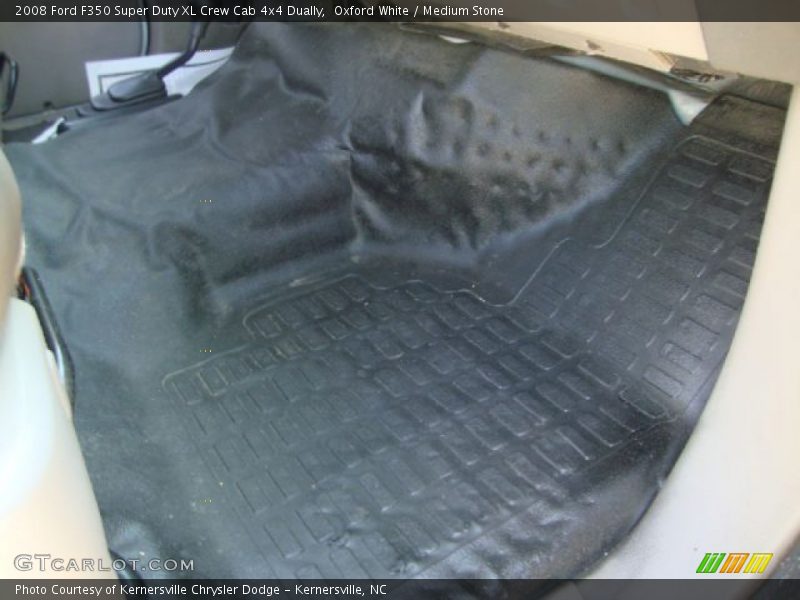 Oxford White / Medium Stone 2008 Ford F350 Super Duty XL Crew Cab 4x4 Dually