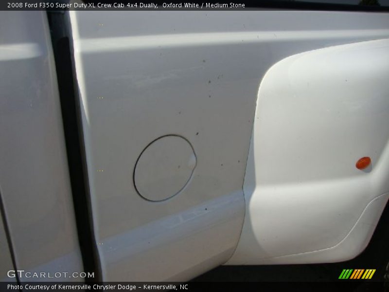 Oxford White / Medium Stone 2008 Ford F350 Super Duty XL Crew Cab 4x4 Dually