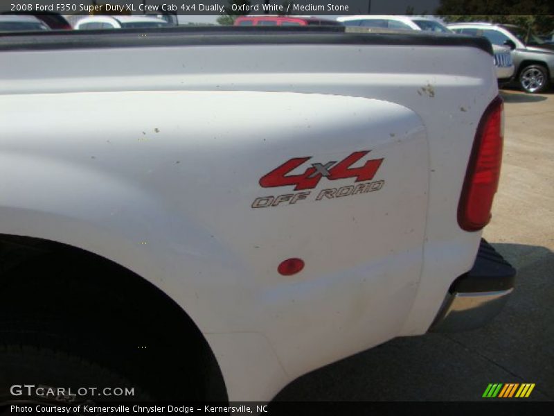 Oxford White / Medium Stone 2008 Ford F350 Super Duty XL Crew Cab 4x4 Dually