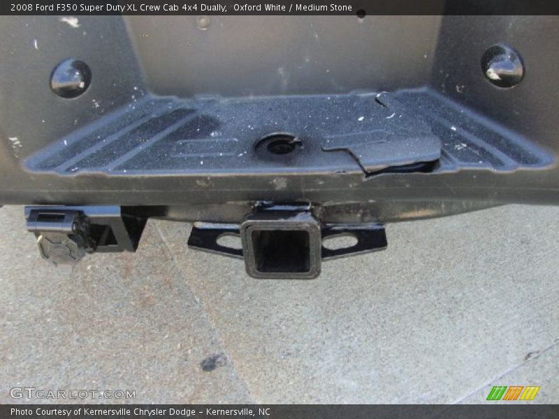 Oxford White / Medium Stone 2008 Ford F350 Super Duty XL Crew Cab 4x4 Dually