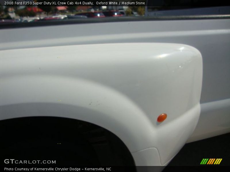 Oxford White / Medium Stone 2008 Ford F350 Super Duty XL Crew Cab 4x4 Dually