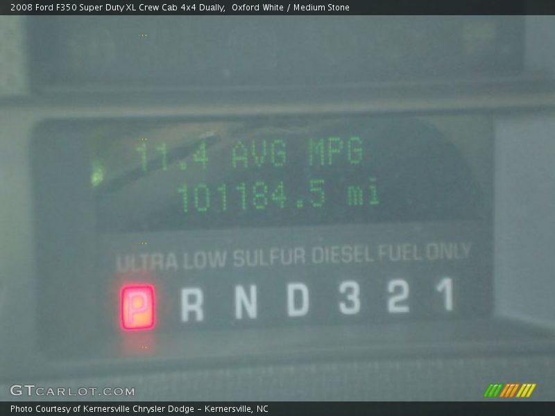 Oxford White / Medium Stone 2008 Ford F350 Super Duty XL Crew Cab 4x4 Dually