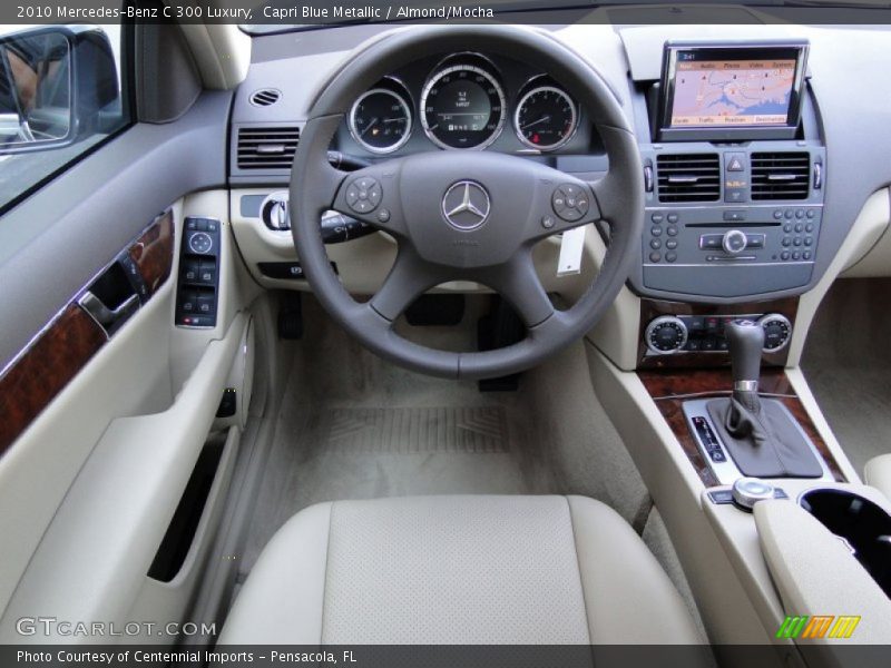 Capri Blue Metallic / Almond/Mocha 2010 Mercedes-Benz C 300 Luxury