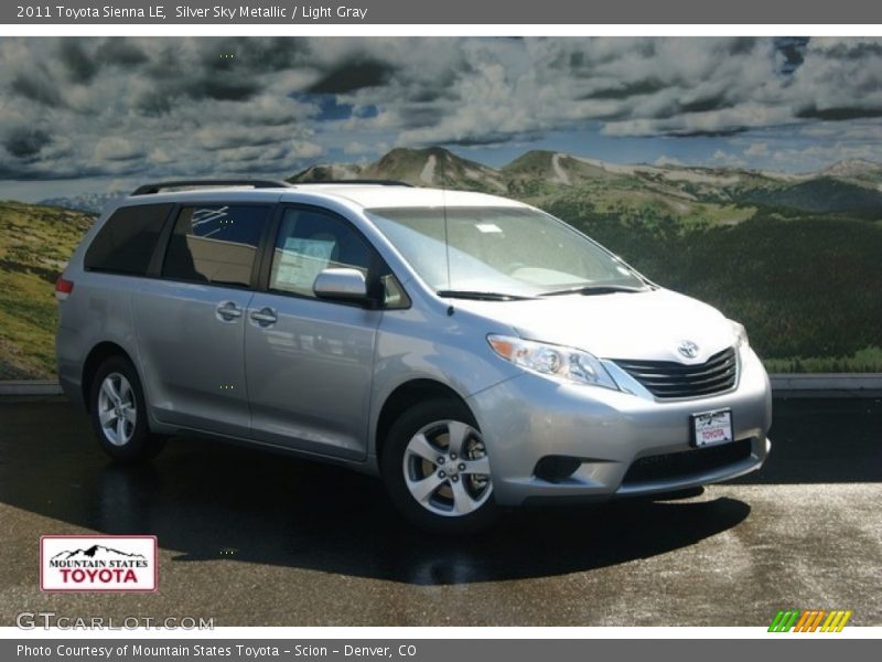 Silver Sky Metallic / Light Gray 2011 Toyota Sienna LE