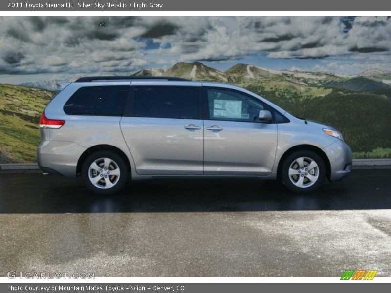 Silver Sky Metallic / Light Gray 2011 Toyota Sienna LE