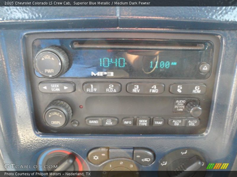 Superior Blue Metallic / Medium Dark Pewter 2005 Chevrolet Colorado LS Crew Cab