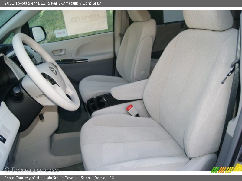 Silver Sky Metallic / Light Gray 2011 Toyota Sienna LE