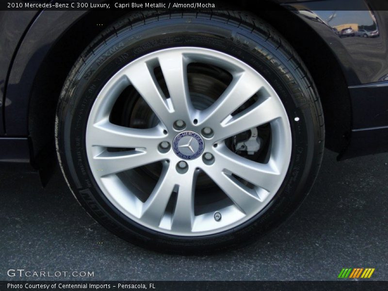 Capri Blue Metallic / Almond/Mocha 2010 Mercedes-Benz C 300 Luxury