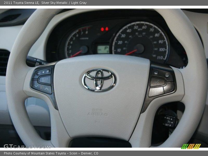 Silver Sky Metallic / Light Gray 2011 Toyota Sienna LE