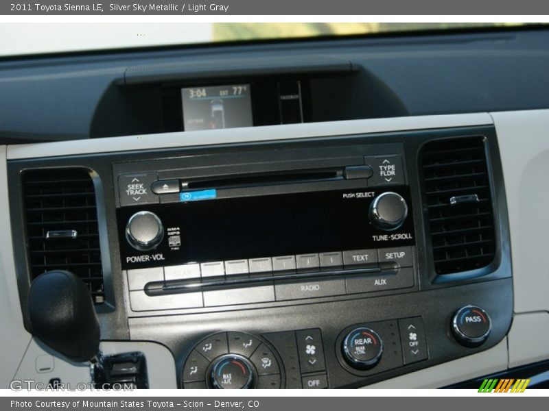Silver Sky Metallic / Light Gray 2011 Toyota Sienna LE