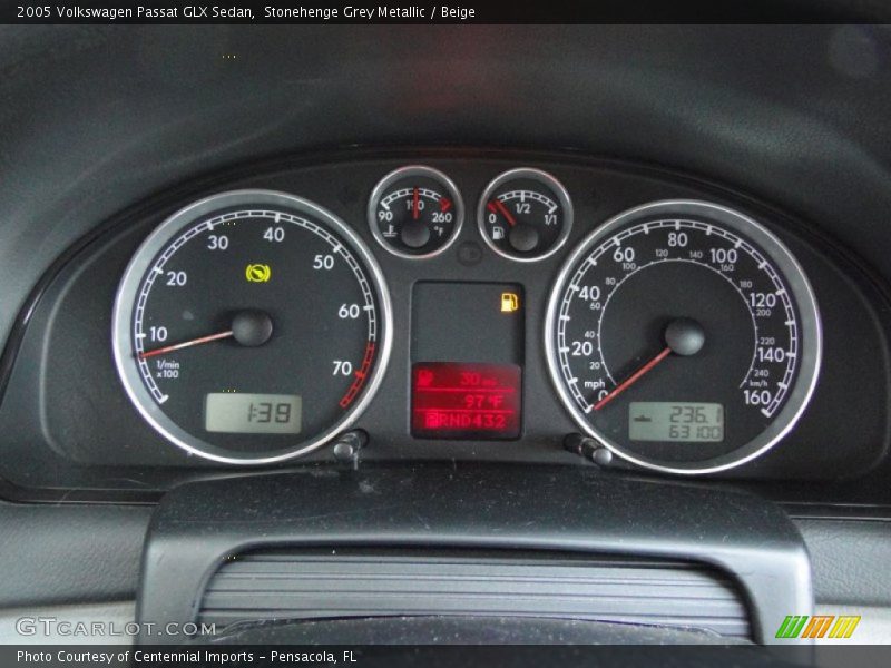  2005 Passat GLX Sedan GLX Sedan Gauges