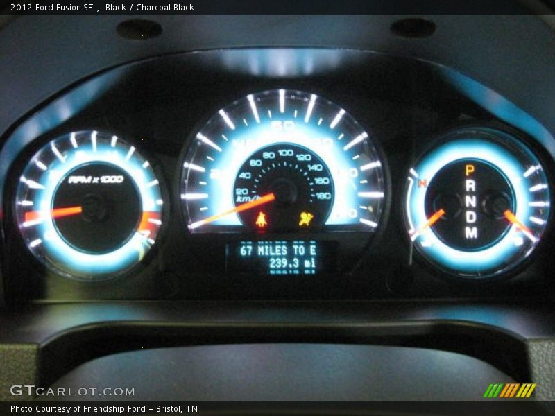 Black / Charcoal Black 2012 Ford Fusion SEL