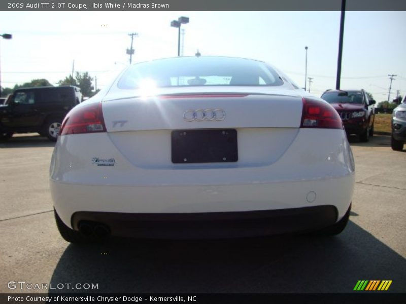 Ibis White / Madras Brown 2009 Audi TT 2.0T Coupe