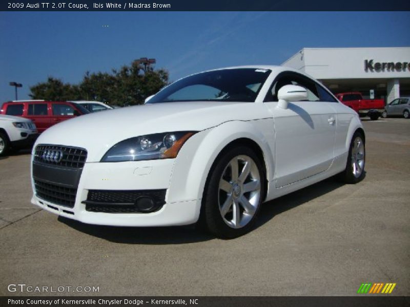 Ibis White / Madras Brown 2009 Audi TT 2.0T Coupe