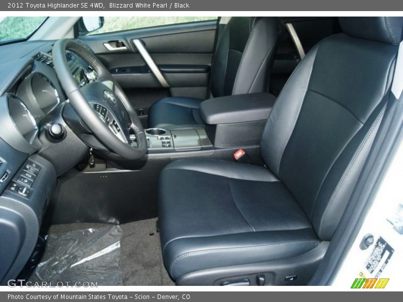 2012 Highlander SE 4WD Black Interior