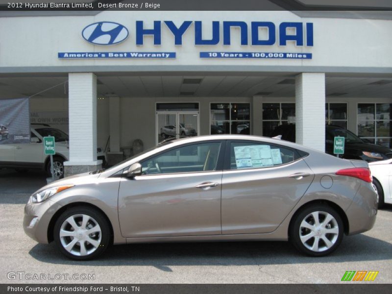  2012 Elantra Limited Desert Bronze